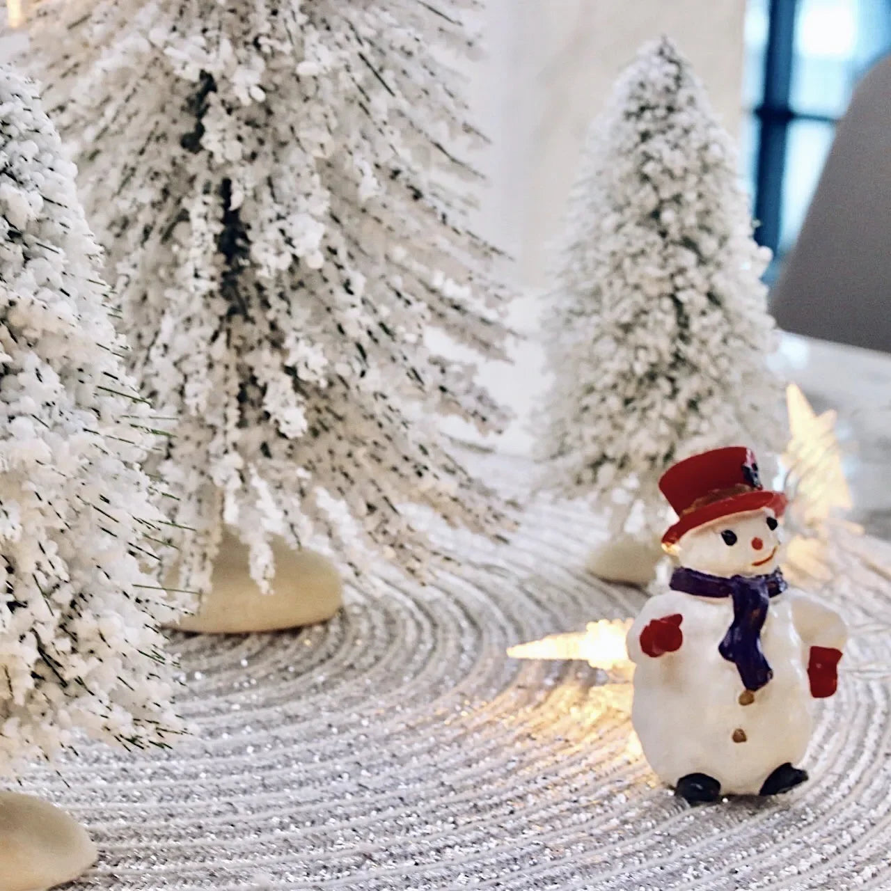 Árvore de Natal Neve Encantada Miniatura