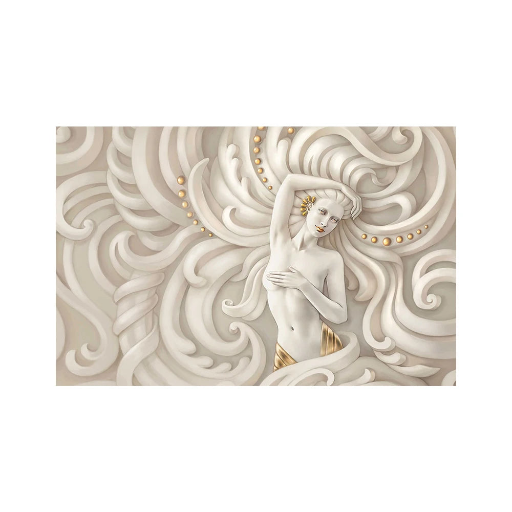 Arte em Relevo 3D: Elegância Abstrata em Tela