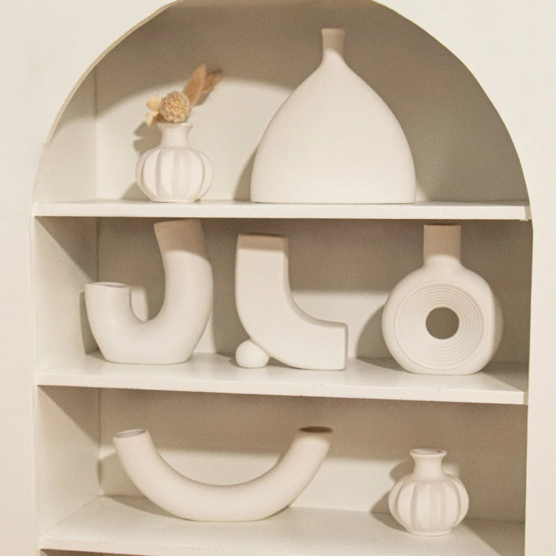 Vaso de Cerâmica Minimalista para Decoração Sofisticada