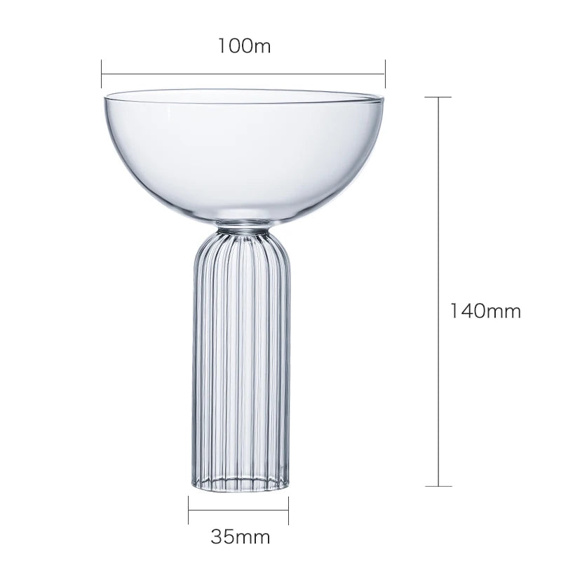 Copo de Vidro Elegante para Coquetel