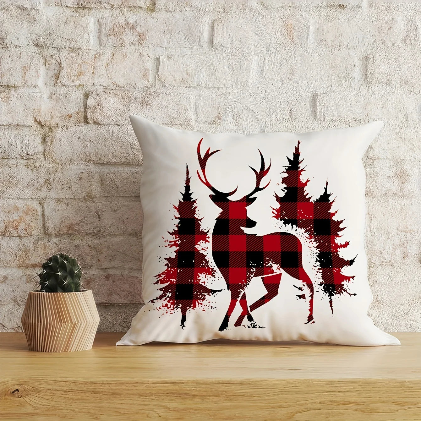 Capas de Almofada Natalinas Luxuosas – Conjunto de 4