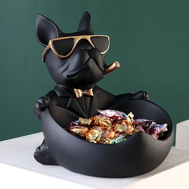 Estatueta de Cachorro com Óculos