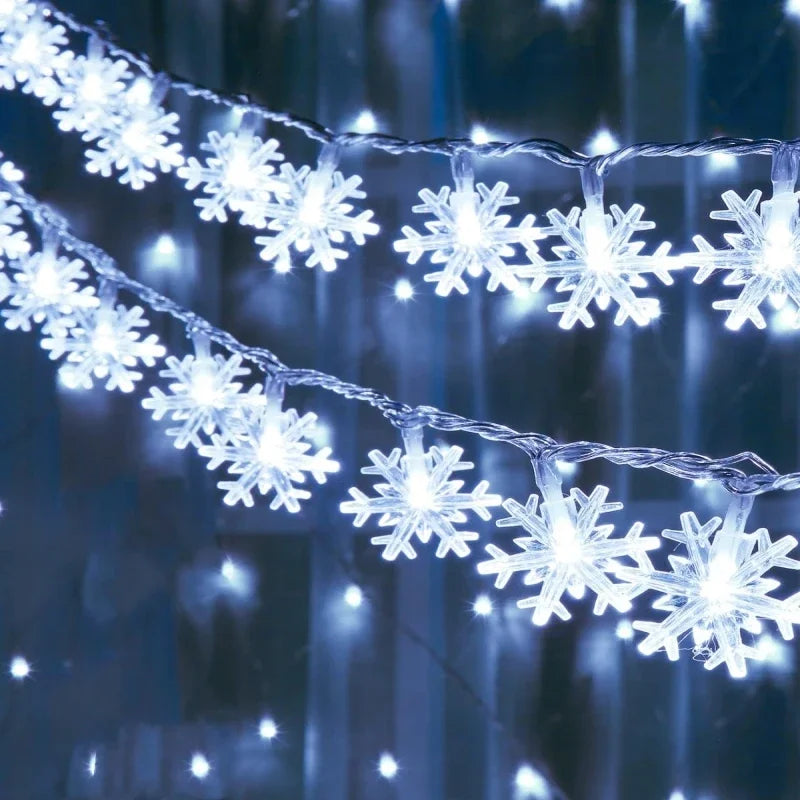 Luz de Fada Floco de Neve LED Decorativa