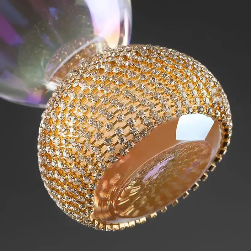 Taça de Vidro Arco-Íris com Base de Zircônia