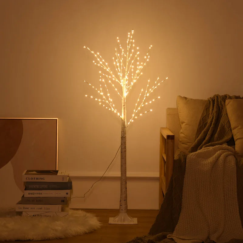 Árvore de Bétula LED Decorativa para Ambientes Elegantes