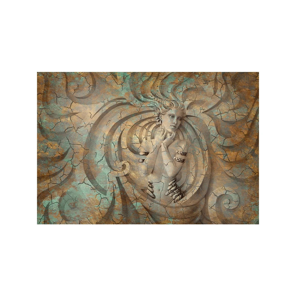 Arte em Relevo 3D: Elegância Abstrata em Tela