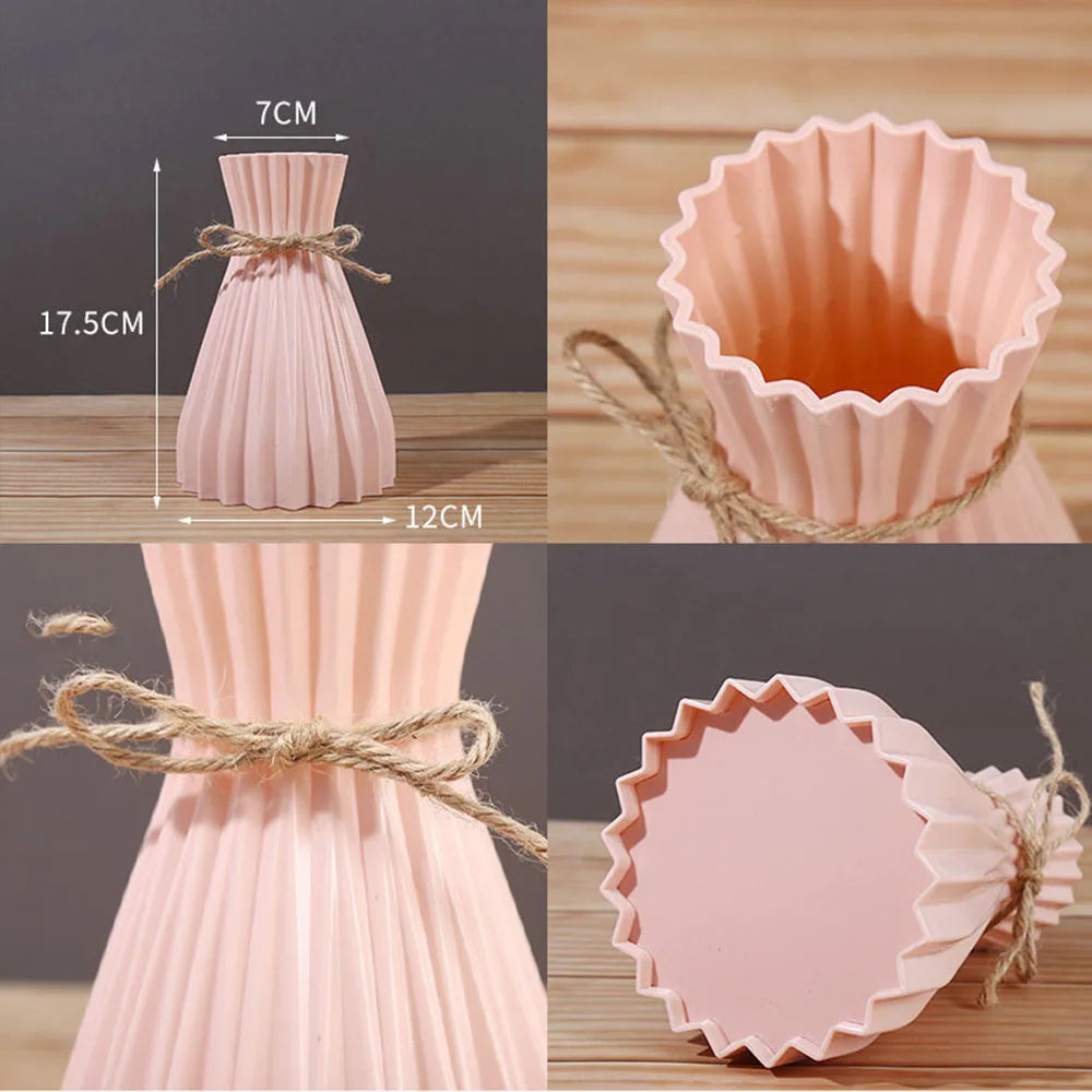 Vaso Decorativo Moderno com Cintura Elegante