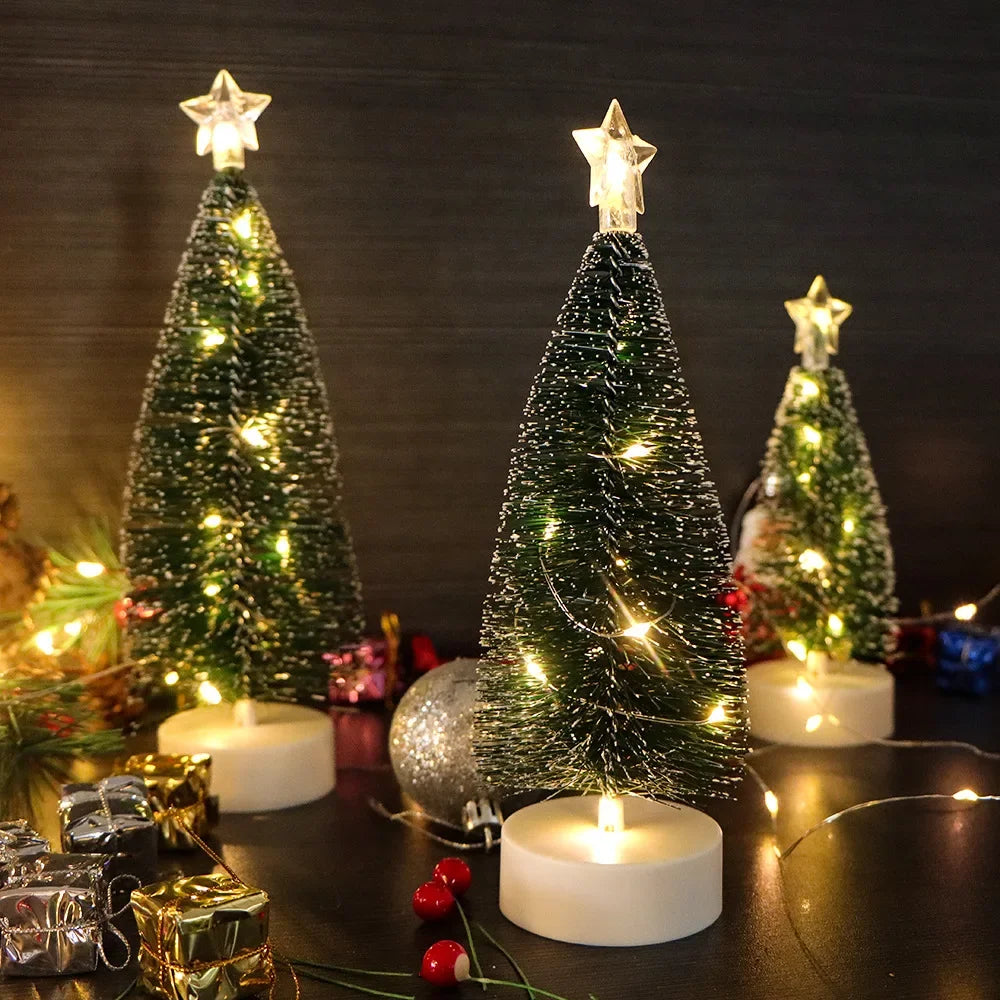 Árvore de Natal LED Elegante com Luzes Cintilantes