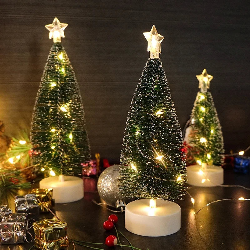 Árvore de Natal LED Elegante com Luzes Cintilantes